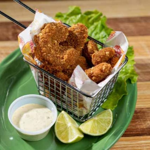 Fried Avocado Slices.
